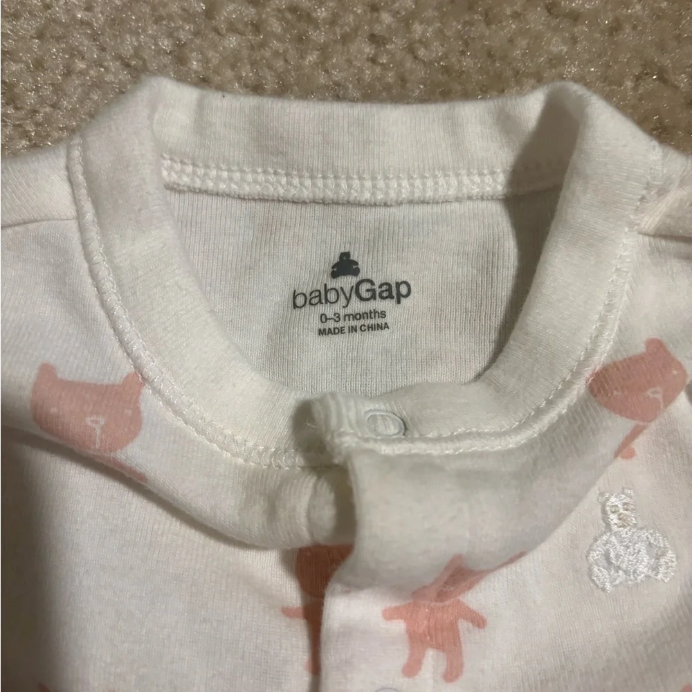 GAP Baby LOT Cream Fleece Hoodie and Onesie